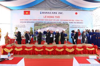 Công ty Cổ phần Hanacans tổ chức Lễ Động thổ Khởi công xây dựng Nhà máy sản xuất vỏ lon thứ 3 - Chi nhánh Bà Rịa – Vũng Tàu